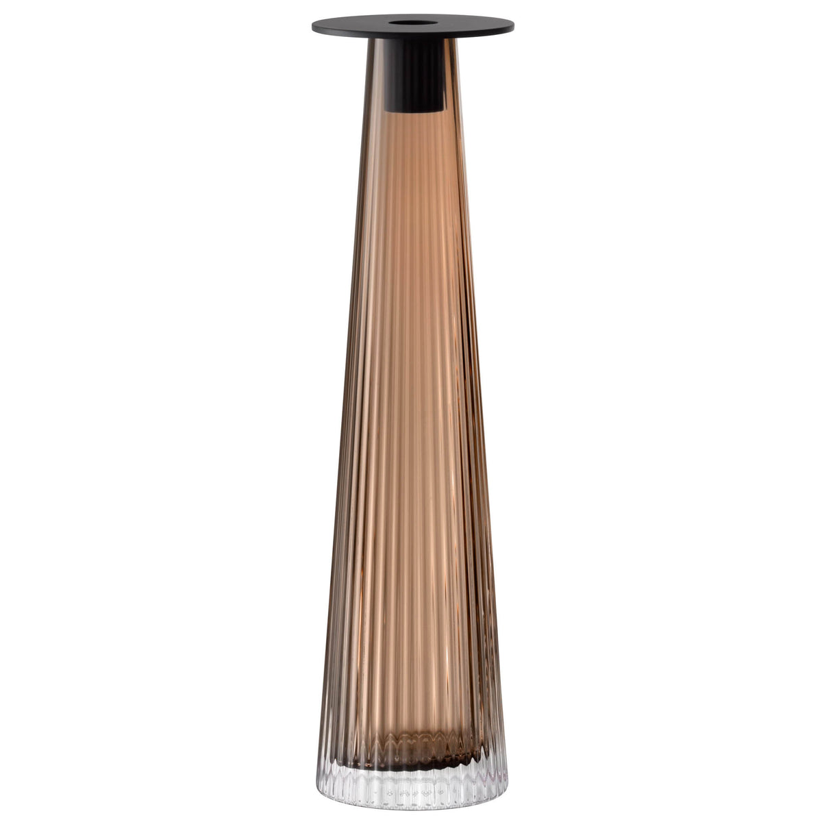 LSA | Kerzenhalter, BEACON, braun, 34 cm
