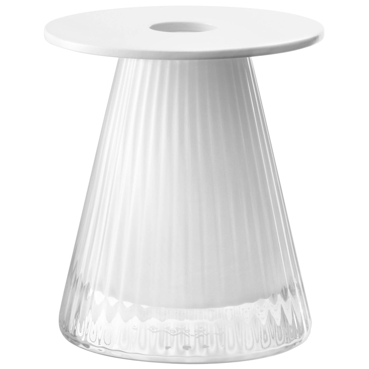 LSA | Kerzenhalter, BEACON, weiß, H10 cm