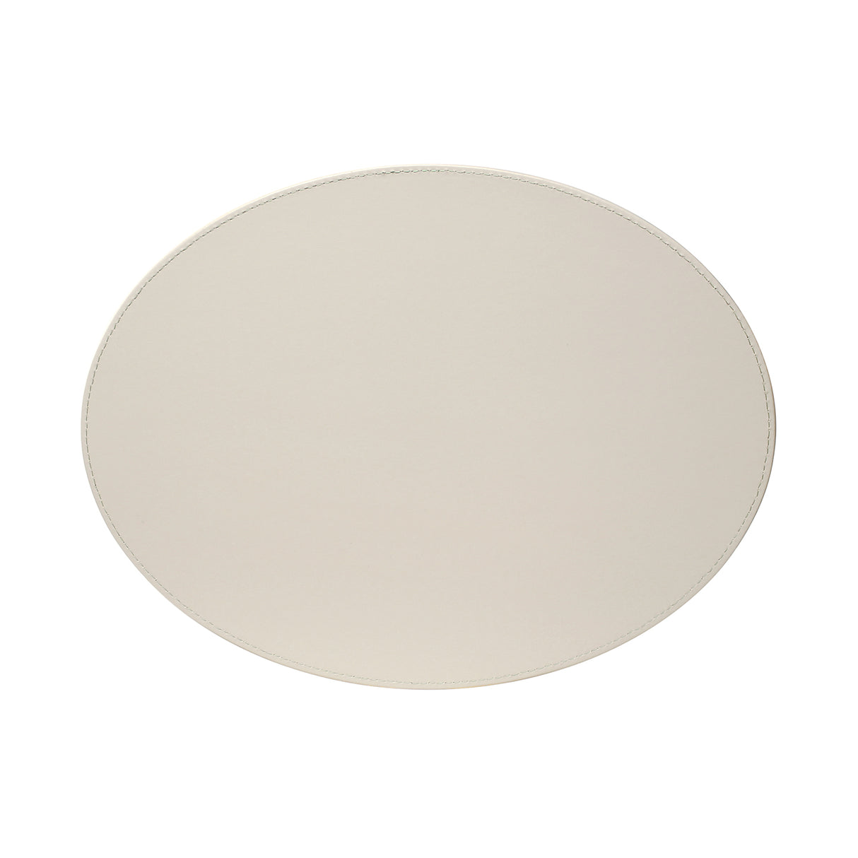 Platzset, Oval, Grau/Weiß