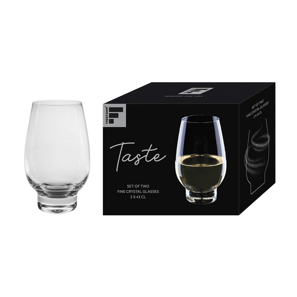Weißwein-Glas ohne Stiel, 430ml, 2er Set