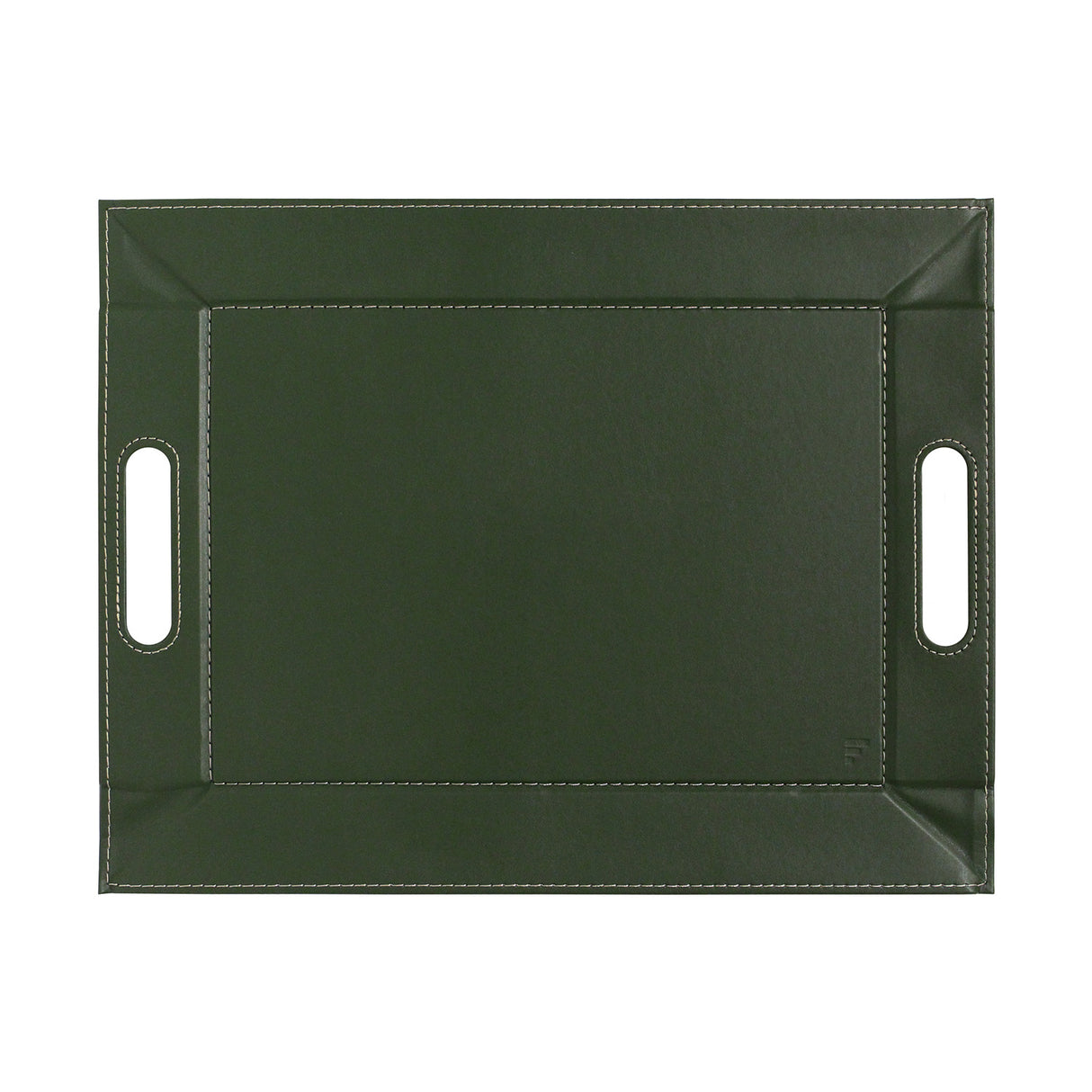 Wendetablett | 2in1 Tablett & Tischset DUO, Olive/Elfenbein, klein