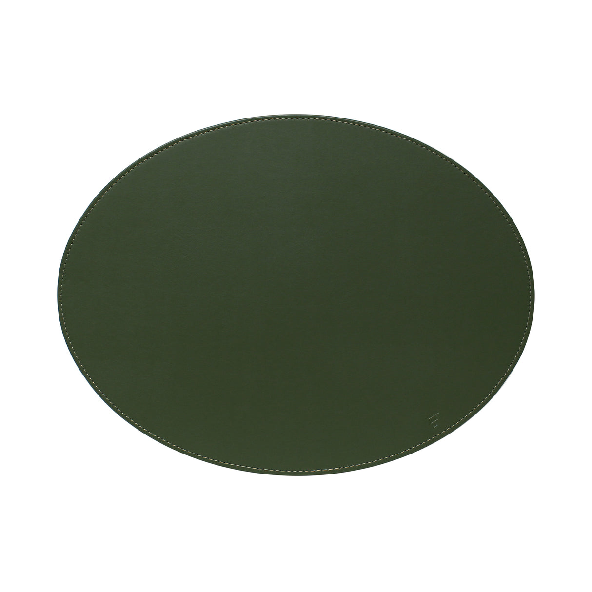 Platzset, Oval, Olivegrün/Elfenbein