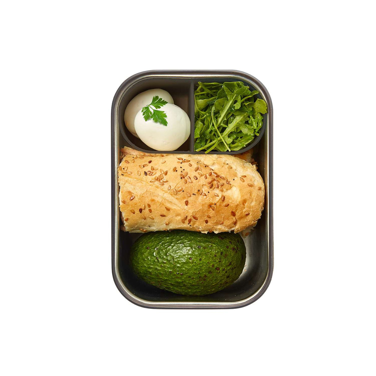 Brotdose Edelstahl, orange, 1250 ml