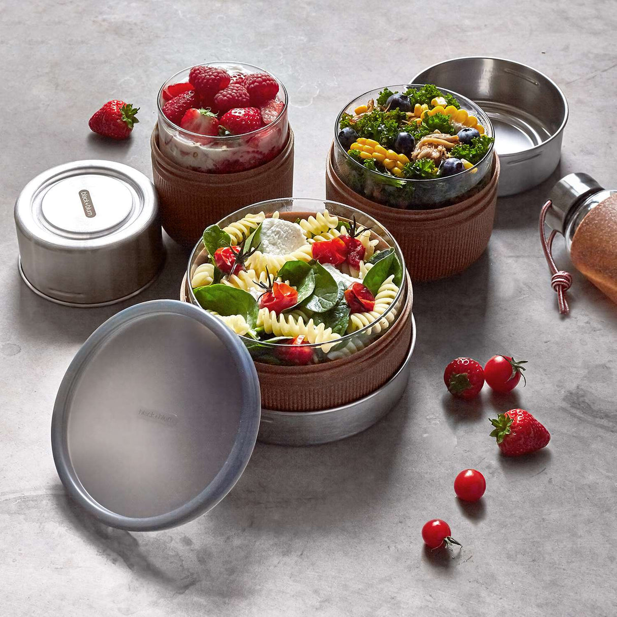 Lunchschale aus Glas, Schiefer