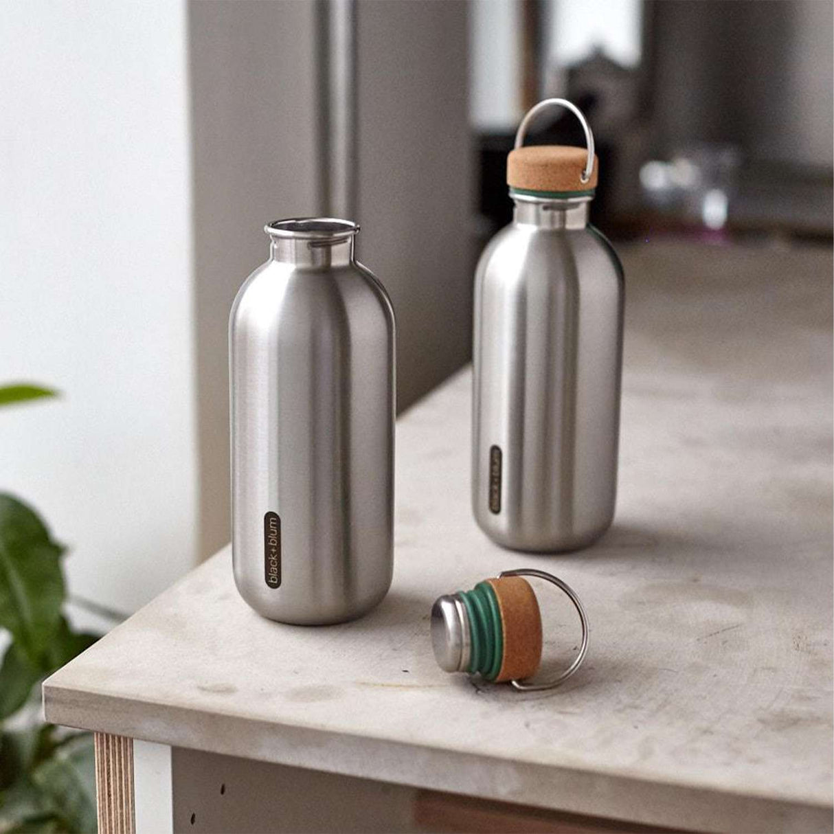 Trinkflasche, edelstahl, 600 ml