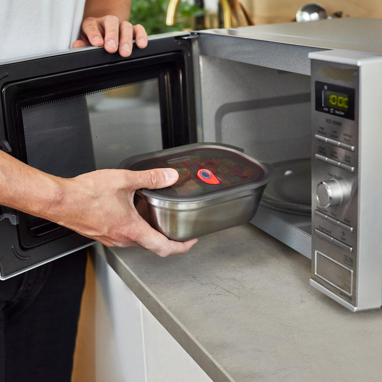 Multifunktions-Box aus Edelstahl, 1,1 L