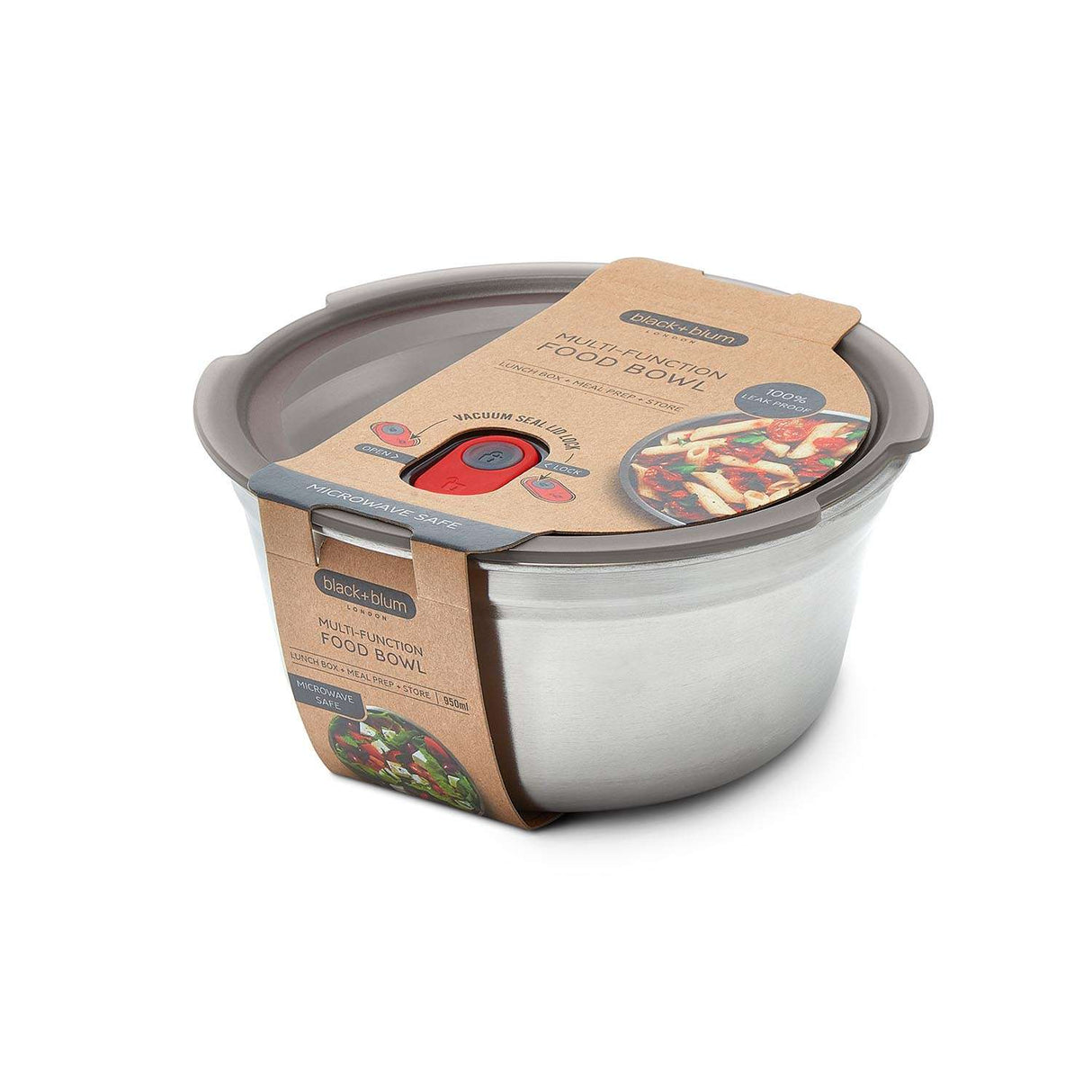 Edelstahl-Frischhaltedose, rund