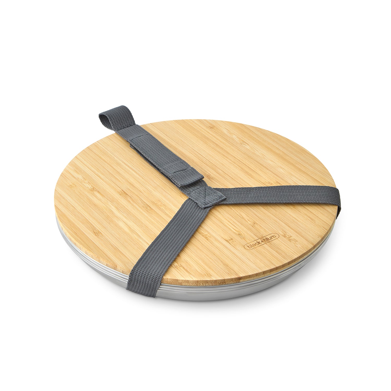 Teller-Set aus Edelstahl, 4 Stück