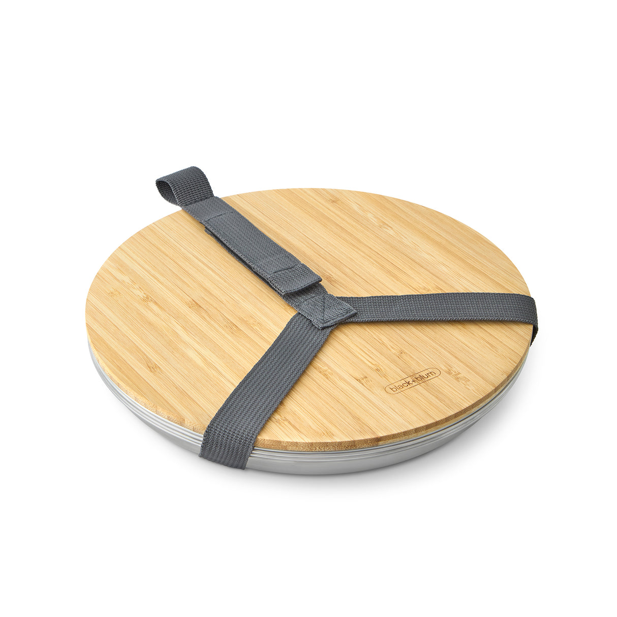 Teller-Set aus Edelstahl, 4 Stück