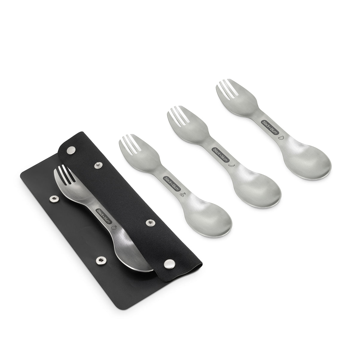 Göffel Set aus Edelstahl, 4 Stk.