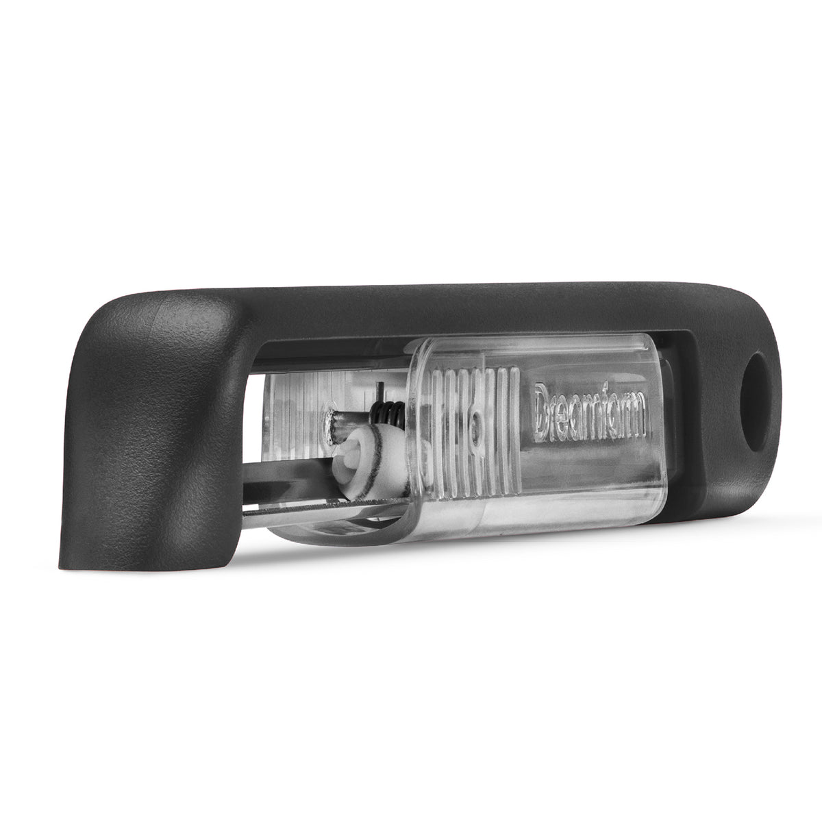 DREAMFARM Sharple black vegetable peeler with ergonomic handle and sharp stainless steel blade for easy peeling.