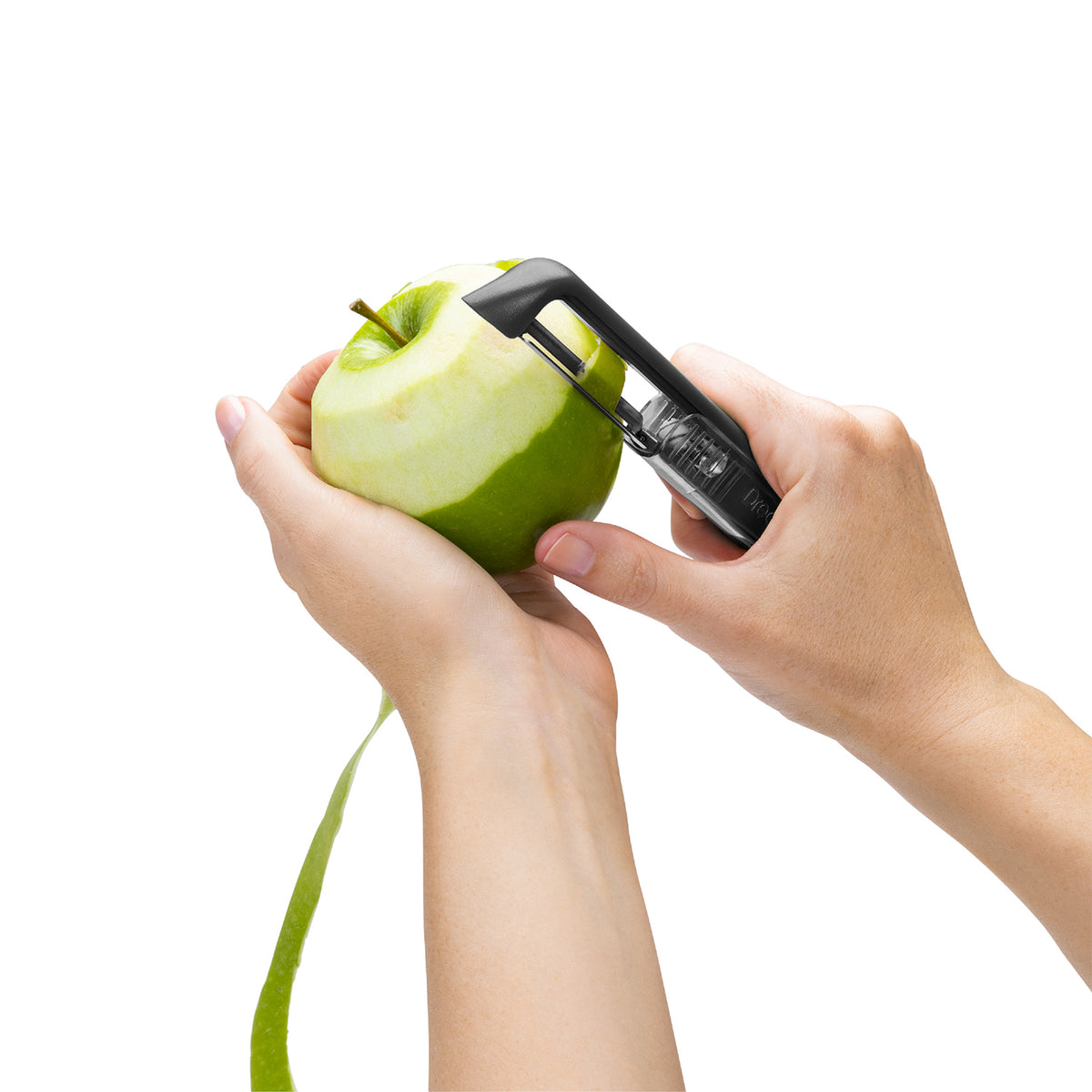 DREAMFARM Sharple black vegetable peeler with ergonomic handle for peeling fruits and vegetables