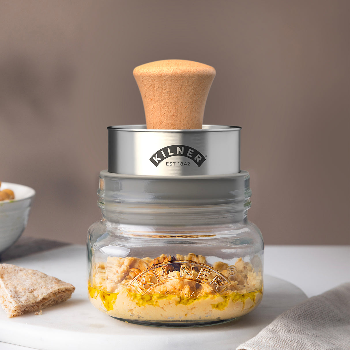 Guacamole-Set mit 0,5 Liter Glas