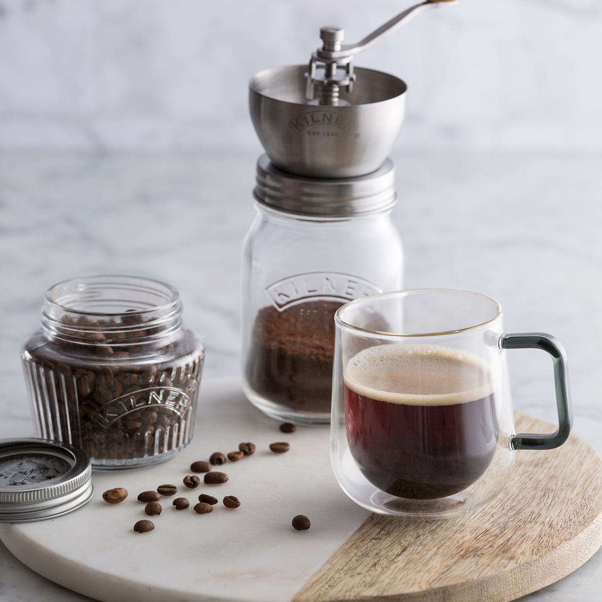 Kaffeemühle mit Vorratsglas