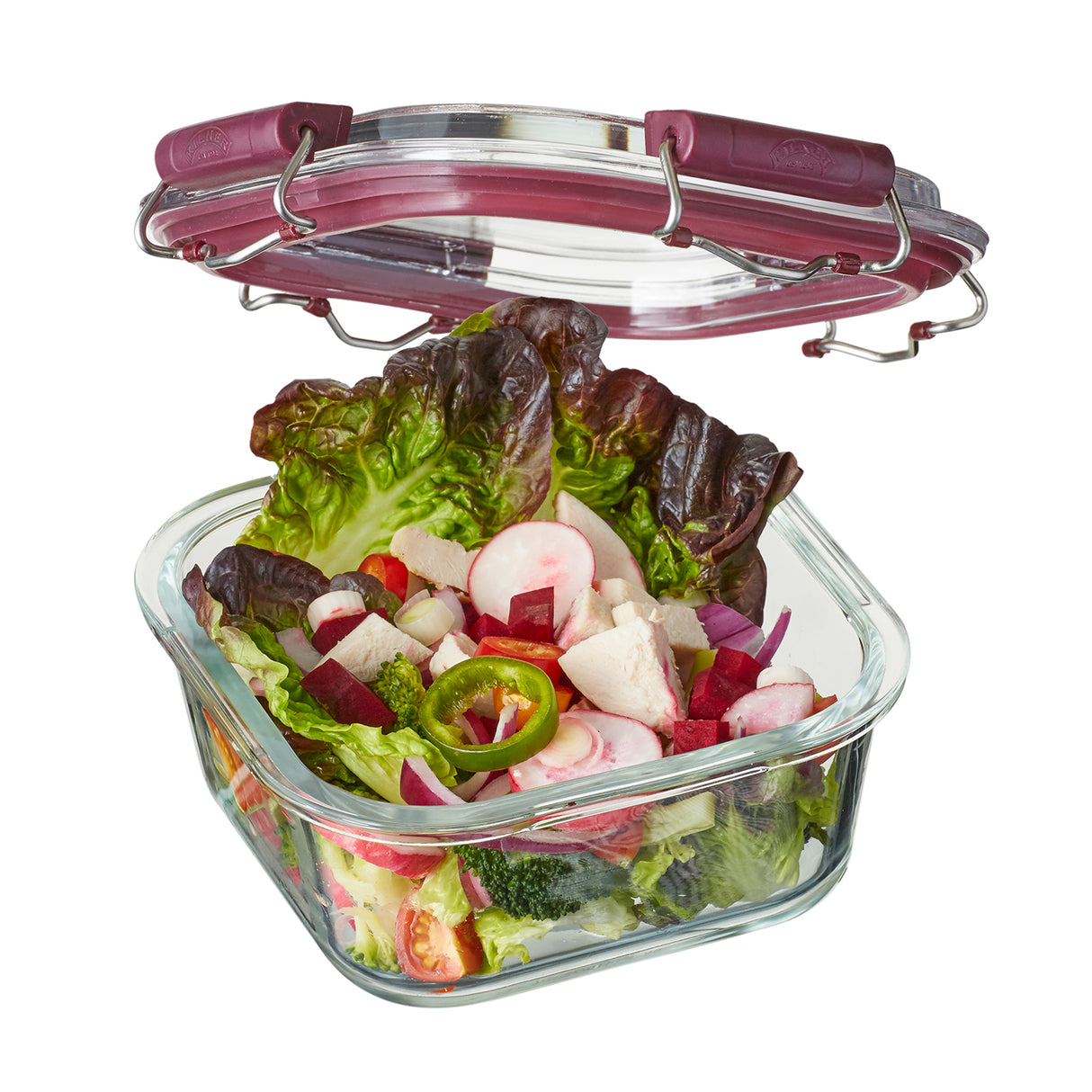 Frischhaltedosen aus Borosilikatglas, 750 ml