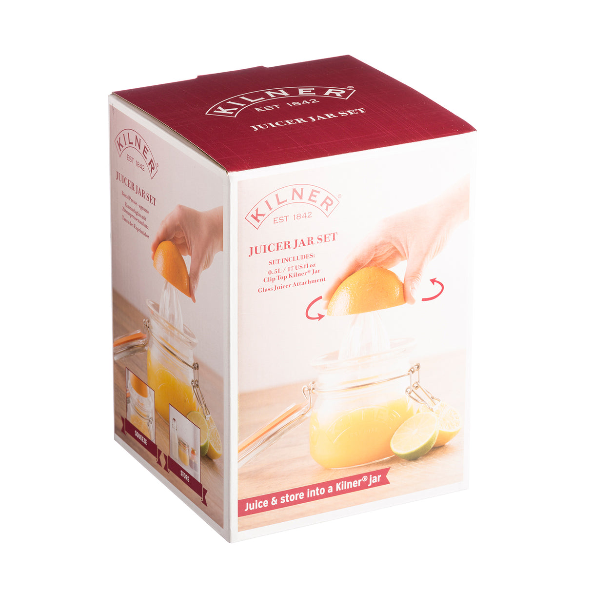 Zitrusfruchtpresse mit Vorratsglas, 500ml