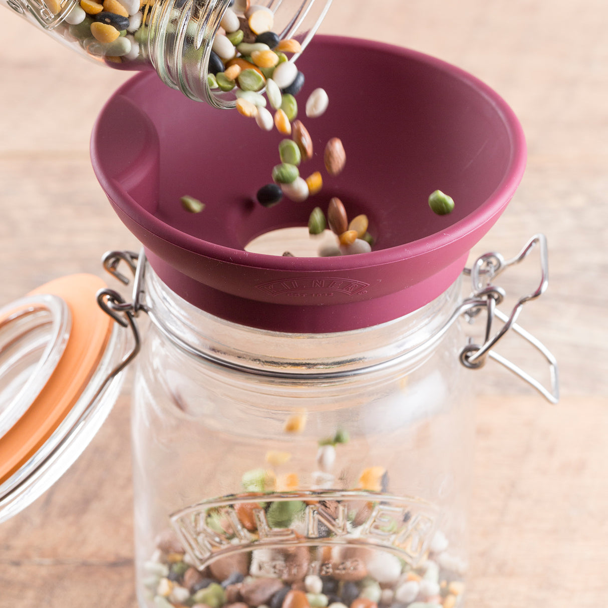 Silikon Trichter für Marmelade