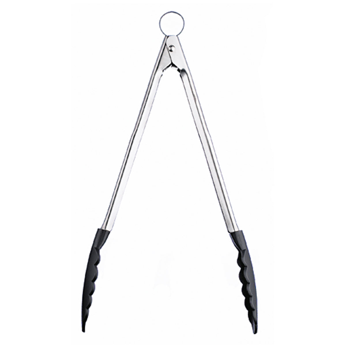 Küchenzange mit Nylon-Antihaftenden, schwarz, Länge: 40 cm