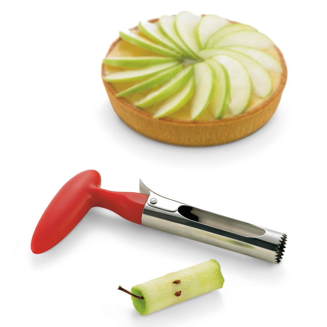 Apfelkernausstecher mit Hebel-Öffner