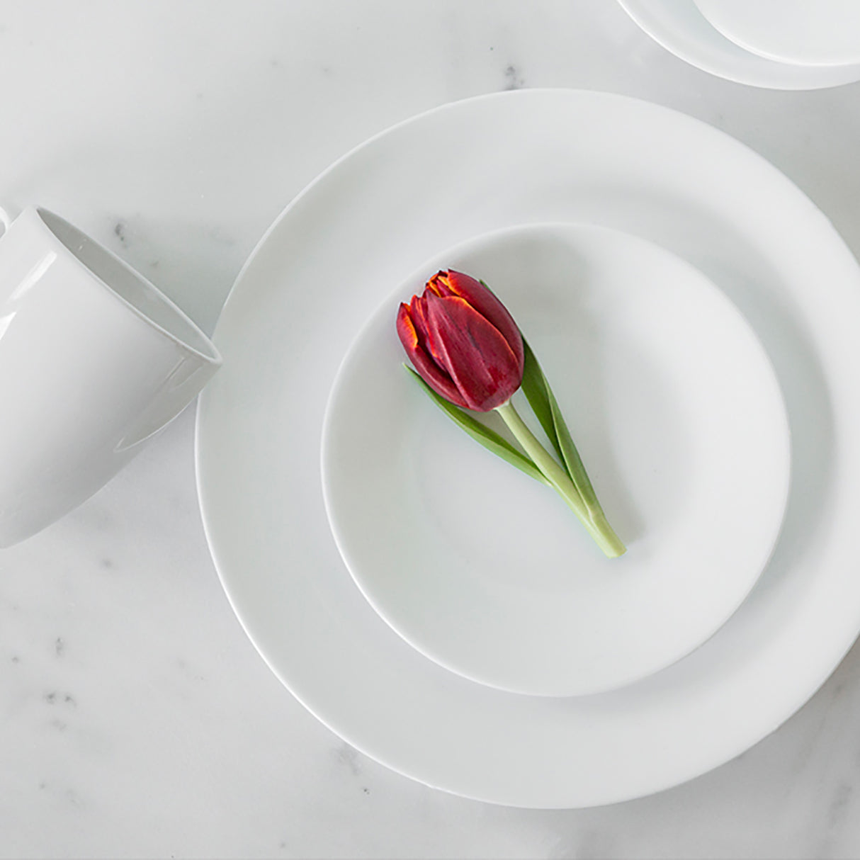 Winter Frost Linen Weave Serviceset, 12-teilig