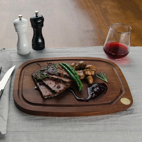 Schneidbrett mit Saftrille, Nerro aus Hainbuche, 2 Größen