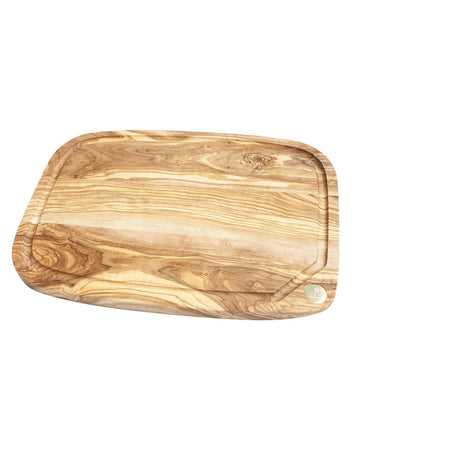 Schneidbrett mit Saftrille, Nerro aus Olivenholz, 2 Größen