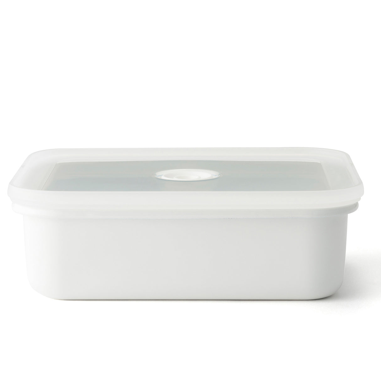 Vakuum Emaille Frischhaltedose, L flach
