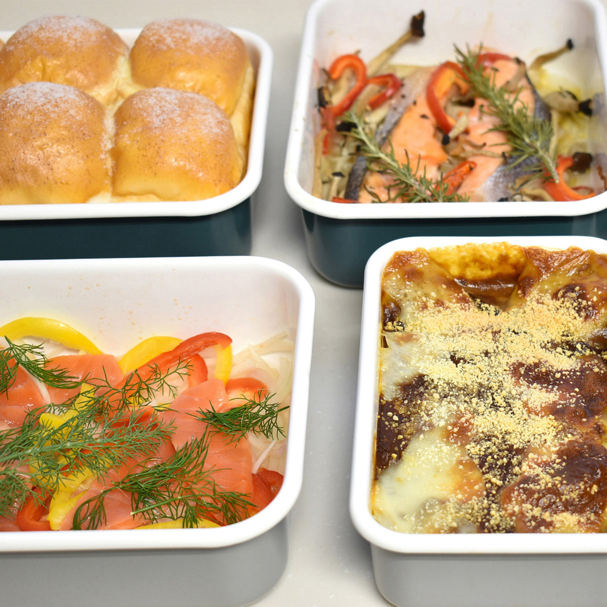 Color Line, Emaille Frischhaltedose, Grau S Flach, 0,42L