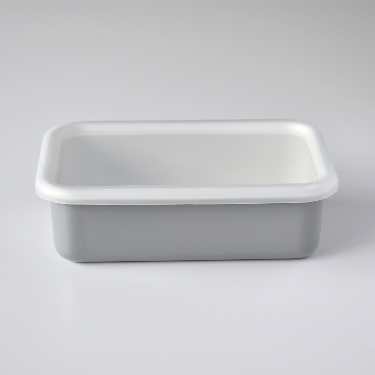 Color Line, Emaille Frischhaltedose, Grau M Flach, 0,74L