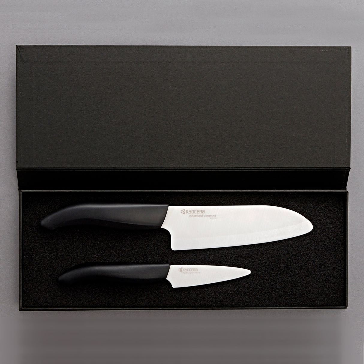 GEN Geschenkset: Schäl- (7,5 cm) und Santoku-Keramikmesser (14 cm)