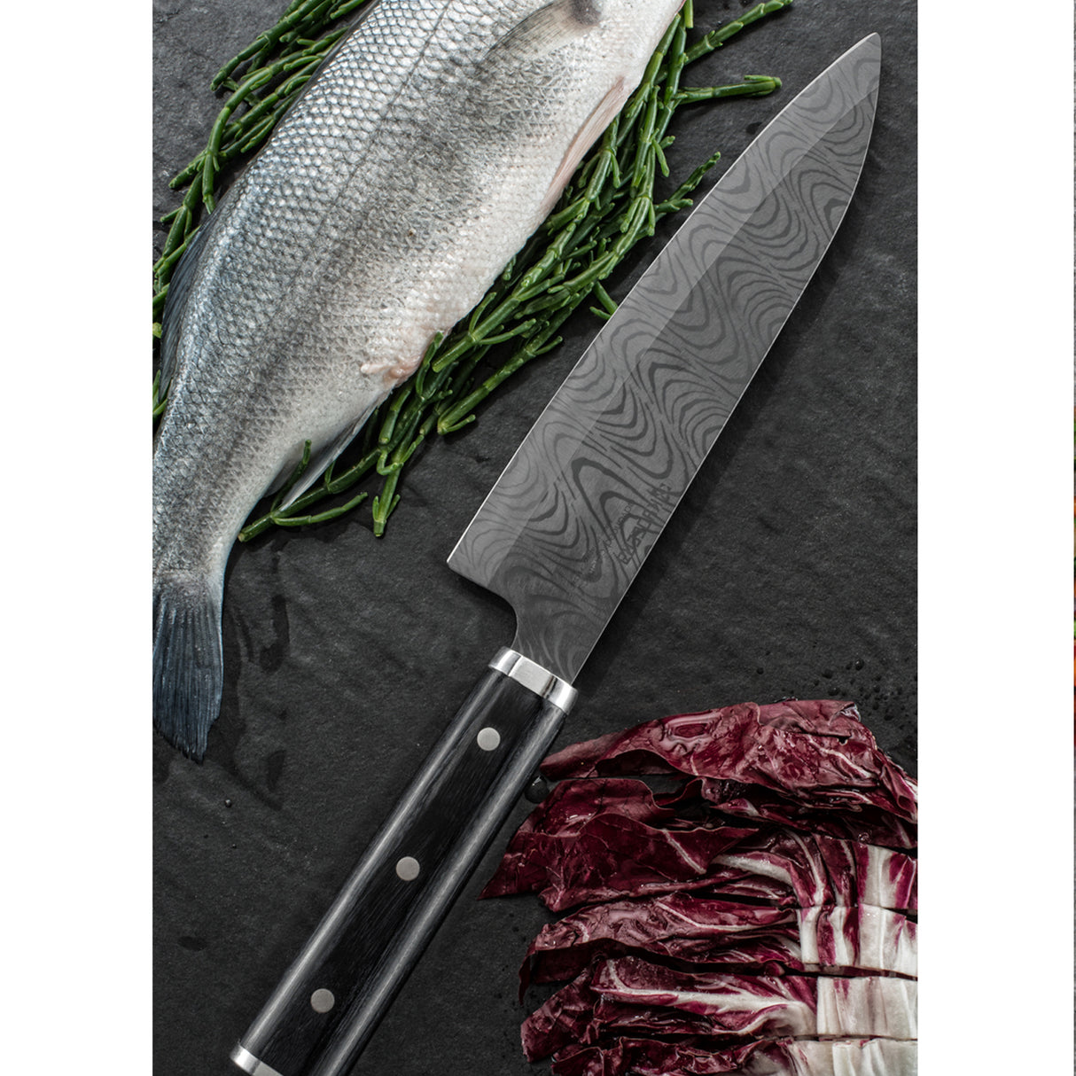 KIZUNA Koch-Keramikmesser, Klinge: 18 cm