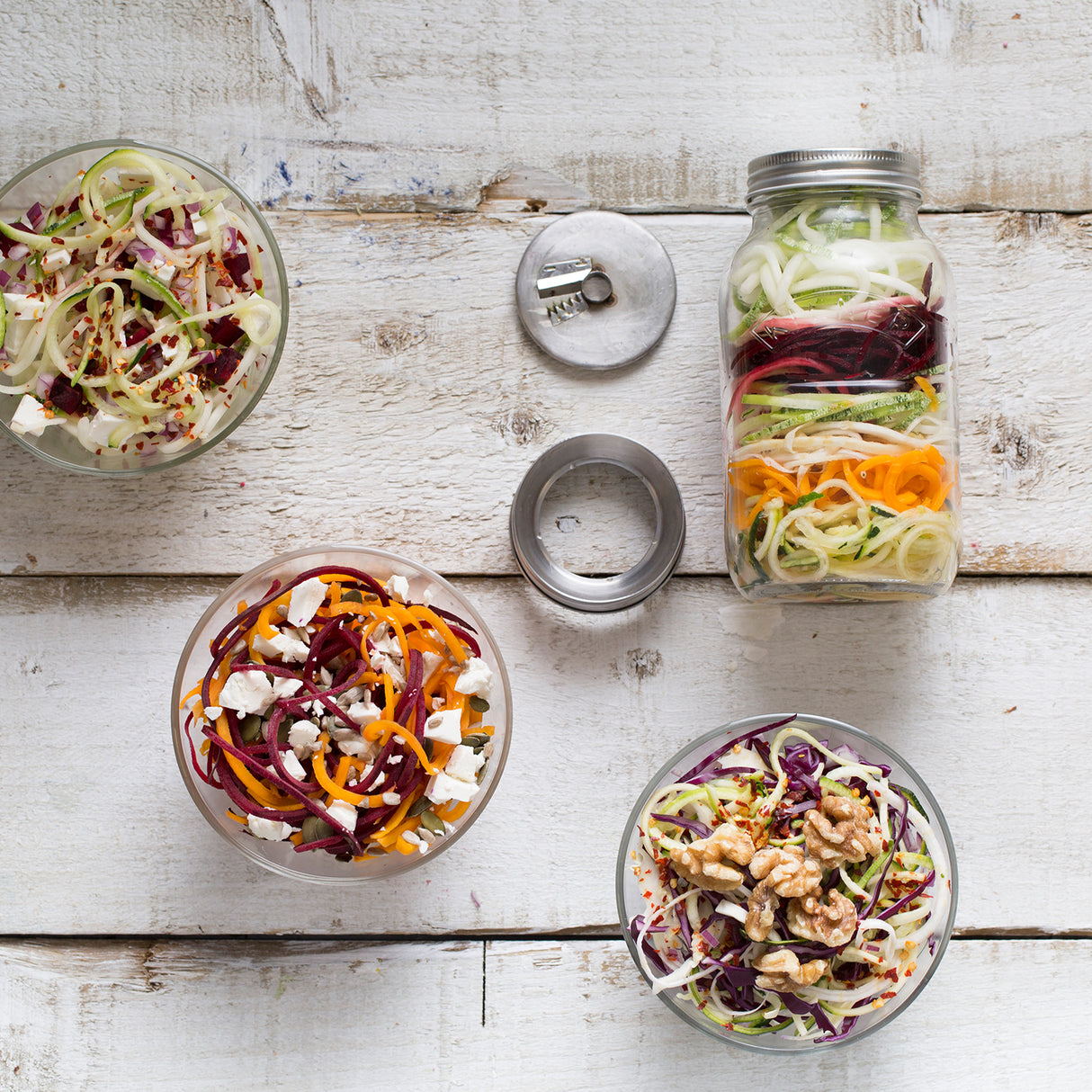 Spiralizer mit Glas 1 Liter