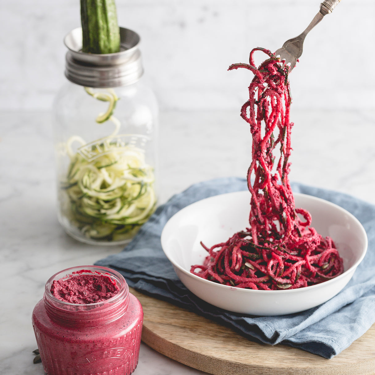Spiralizer mit Glas 1 Liter