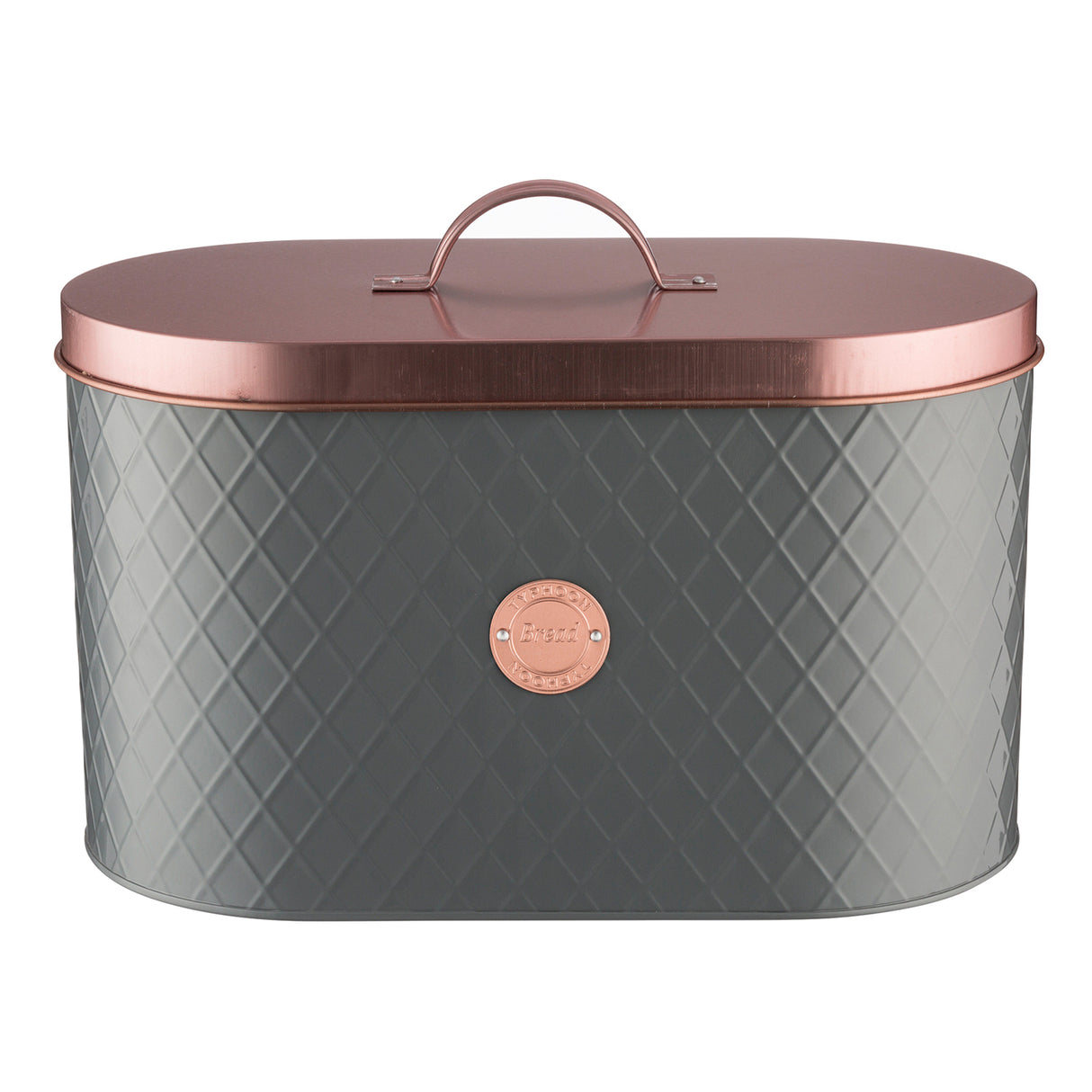 Henrik Copper Brotkasten, anthrazit / kupfer, 10 Liter