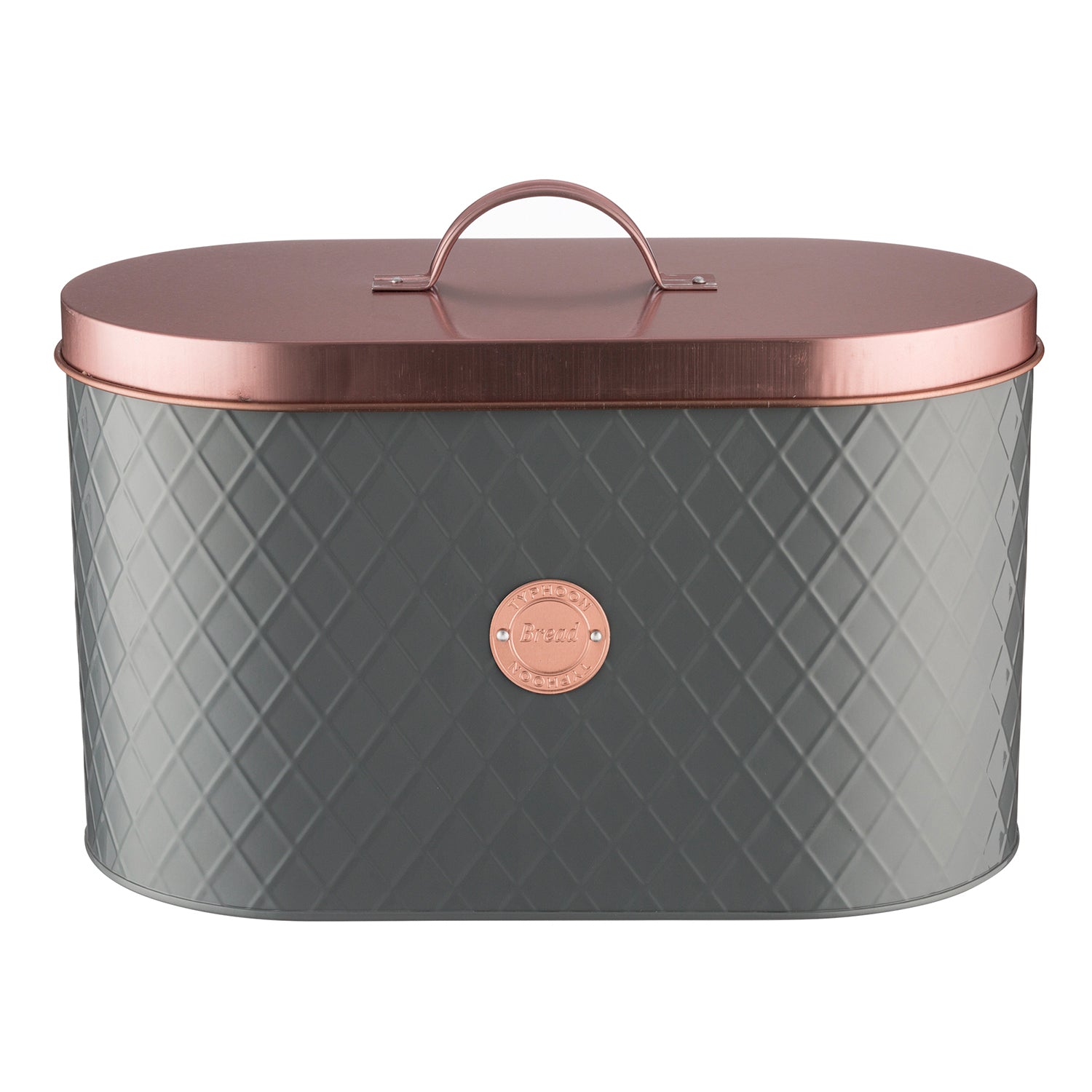 Henrik Copper Brotkasten, anthrazit / kupfer, 10 Liter