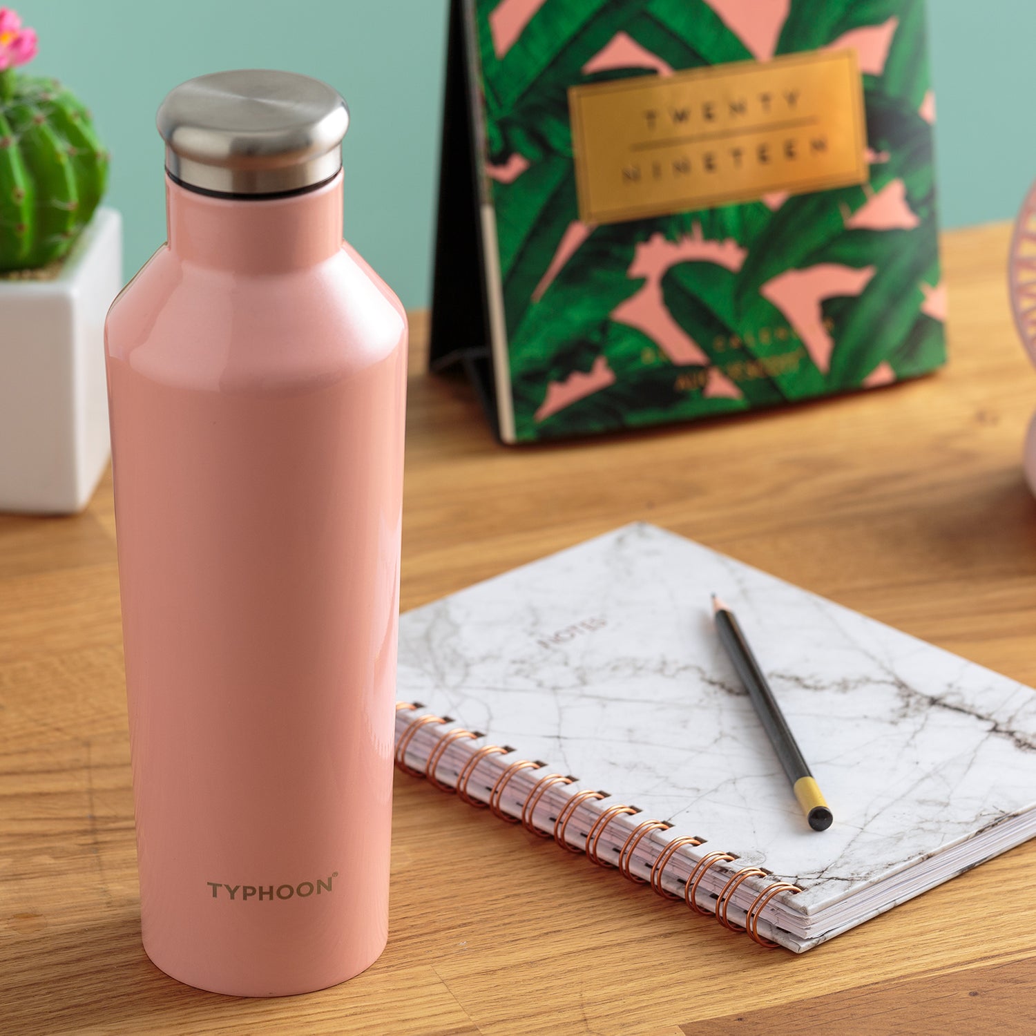 PURE | Isolierflasche aus Edelstahl, pink, 500 ml