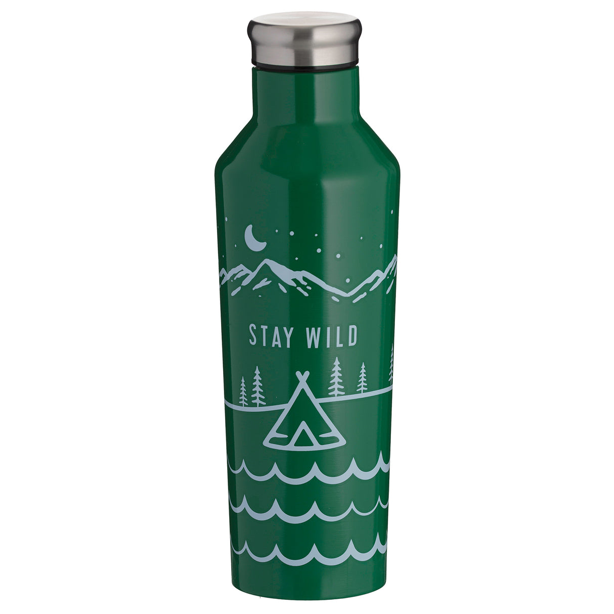 PURE | STAY WILD Isolierflasche aus Edelstahl, 500 ml