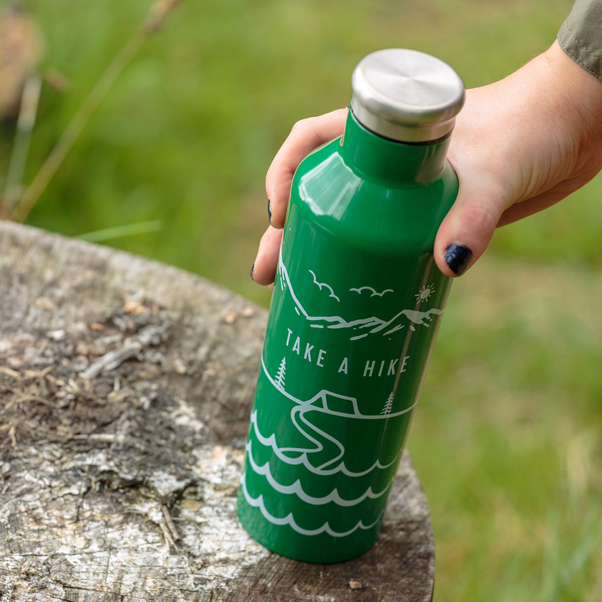 PURE | STAY WILD Isolierflasche aus Edelstahl, 500 ml