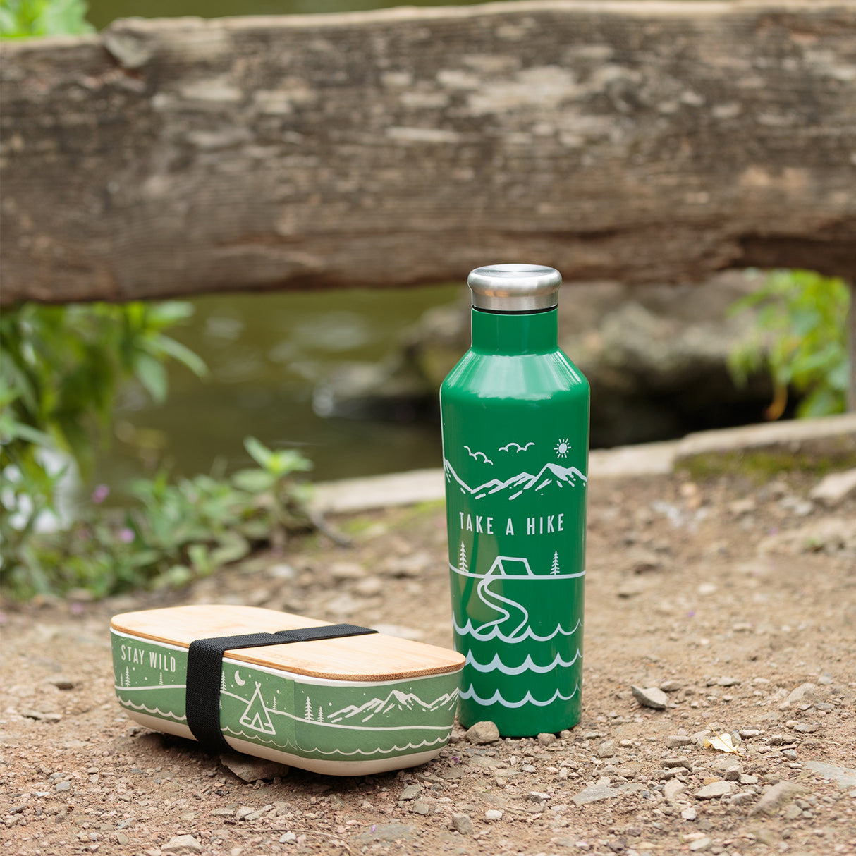 PURE | STAY WILD Isolierflasche aus Edelstahl, 500 ml