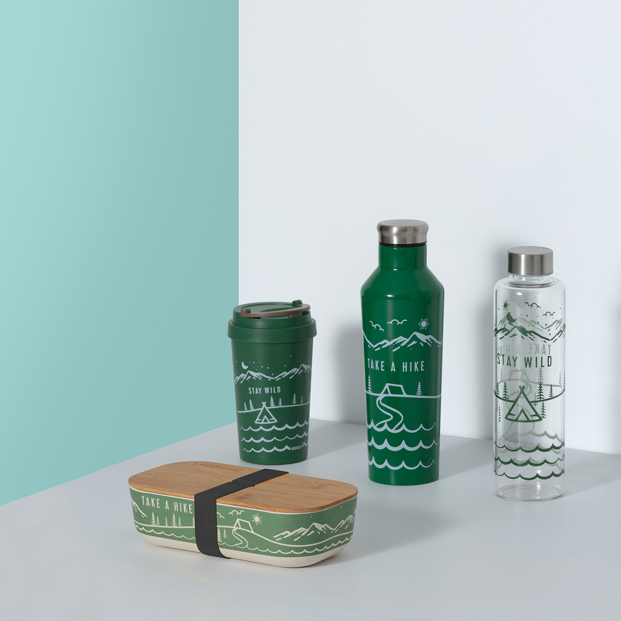 PURE | STAY WILD Isolierflasche aus Edelstahl, 500 ml