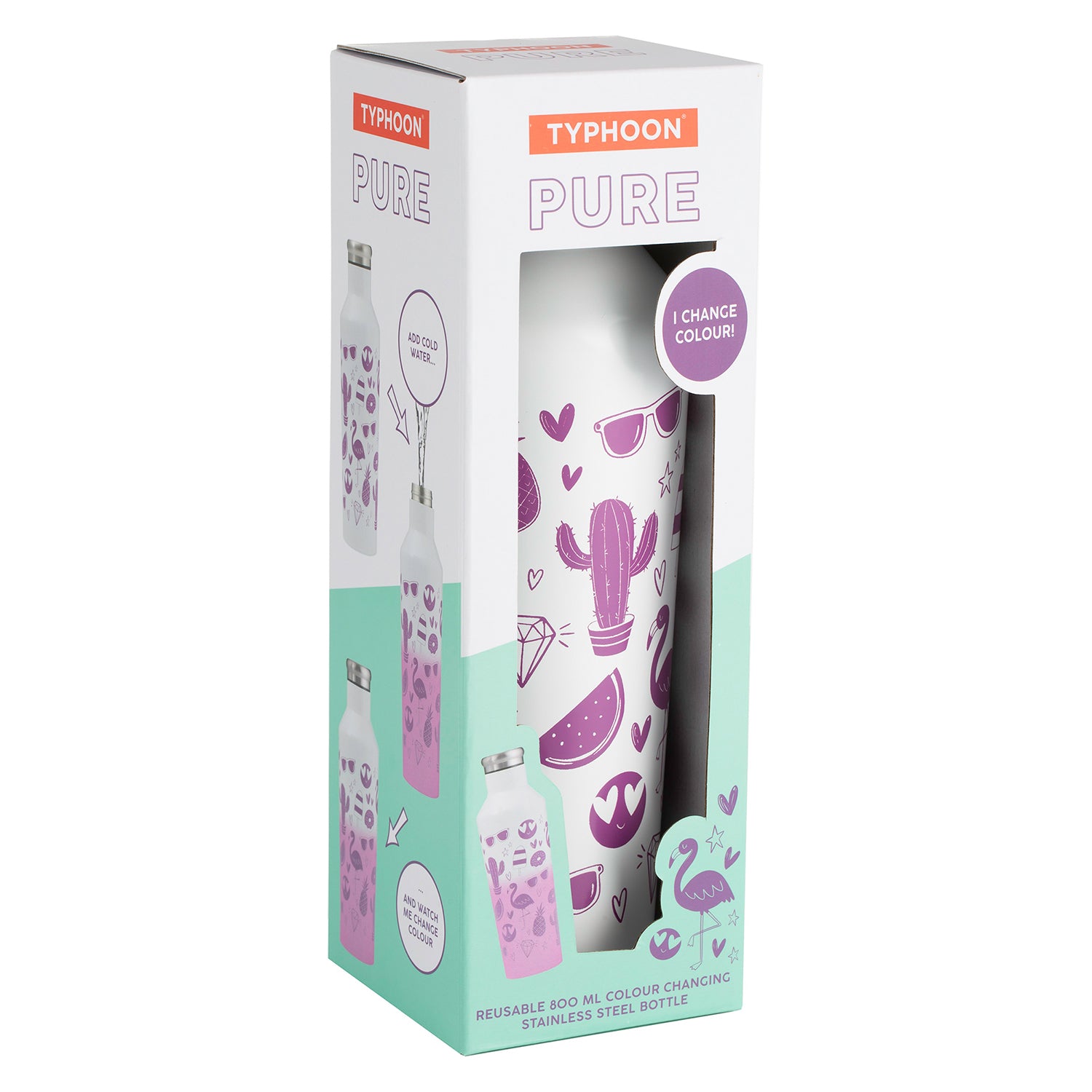 PURE Farbwechselflasche, Emoj, 800 ml