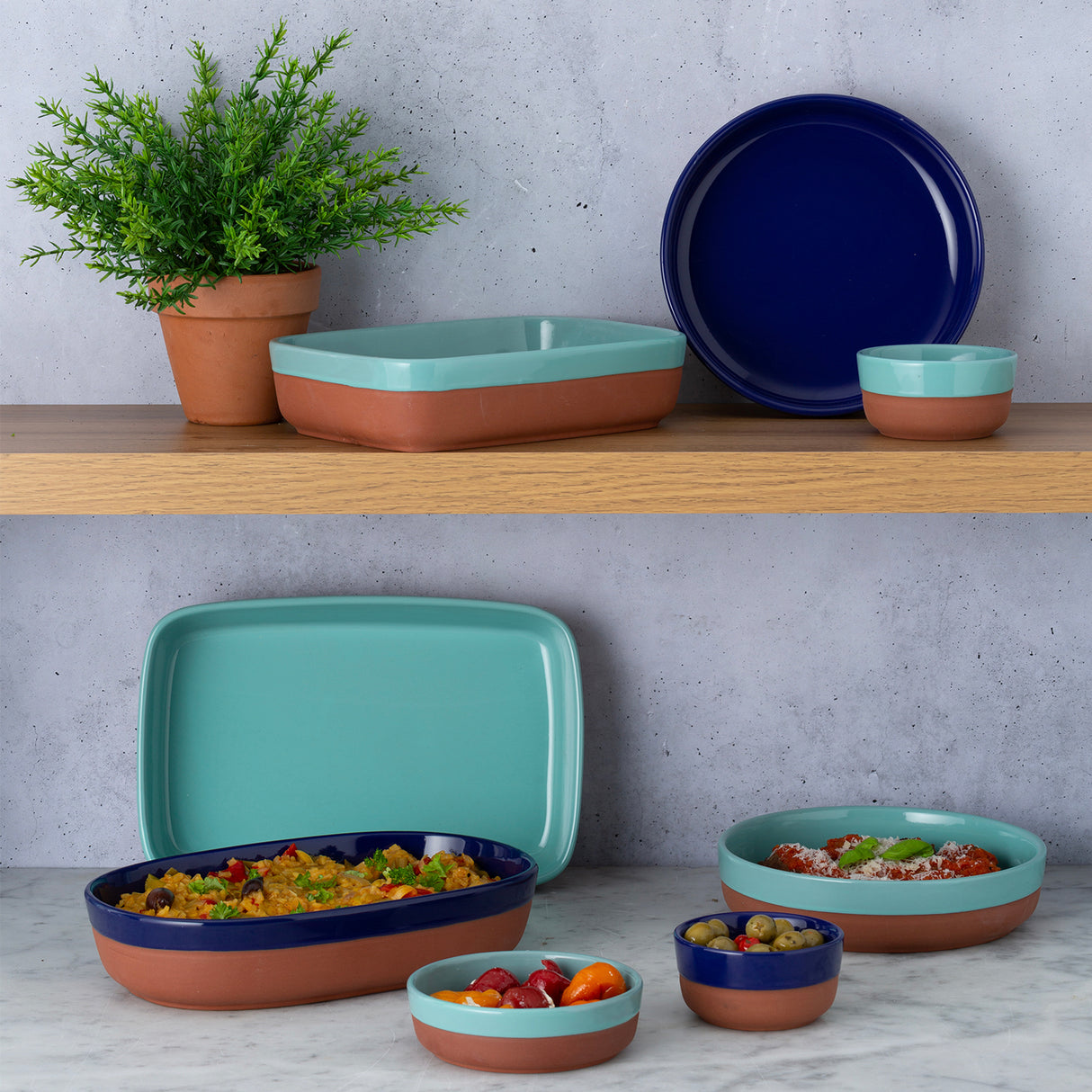 Worlds Foods | Tapas Schale, rund, dunkelblau, 3 Größen