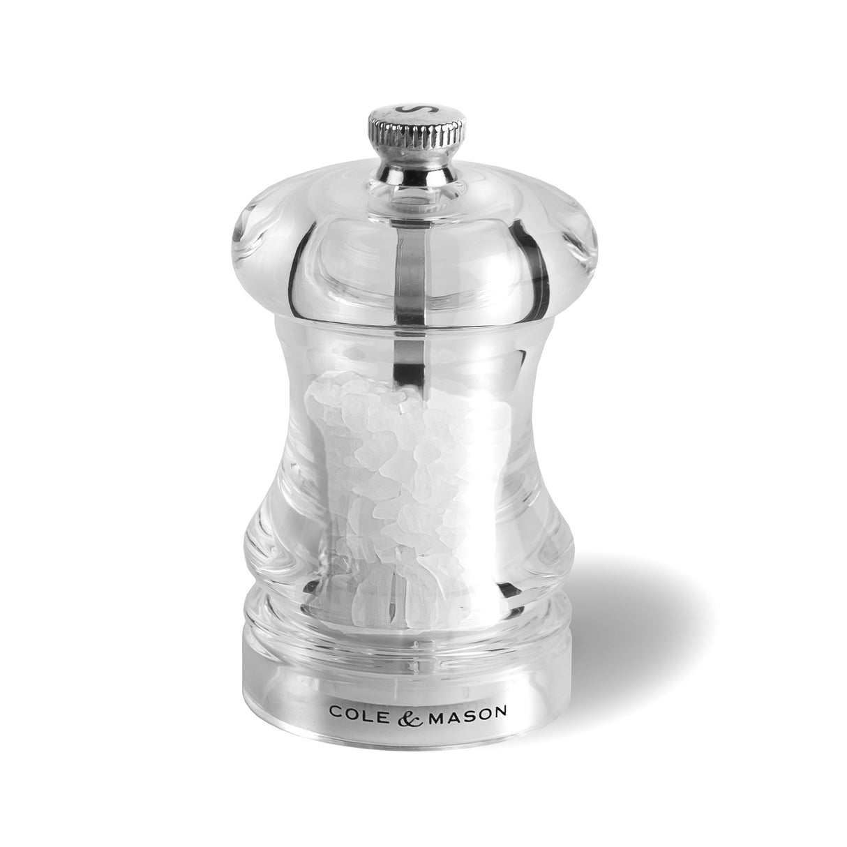 Acryl-Edelstahl-Mühle CAPSTAN, Salzmühle, 8,5 cm