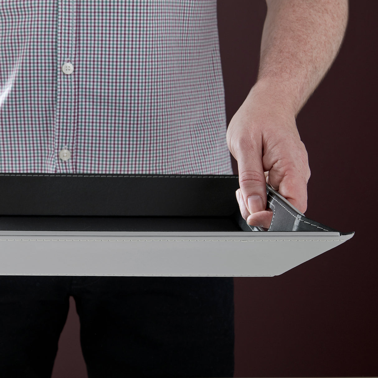 Wendetablett, Grau/Schwarz