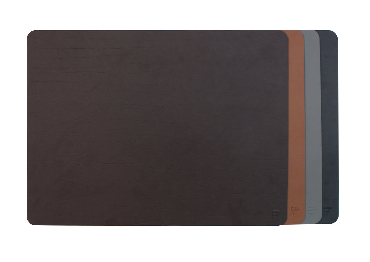 Platzset recyceltes Leder, rechteckig, hellbraun 40 x 30 cm