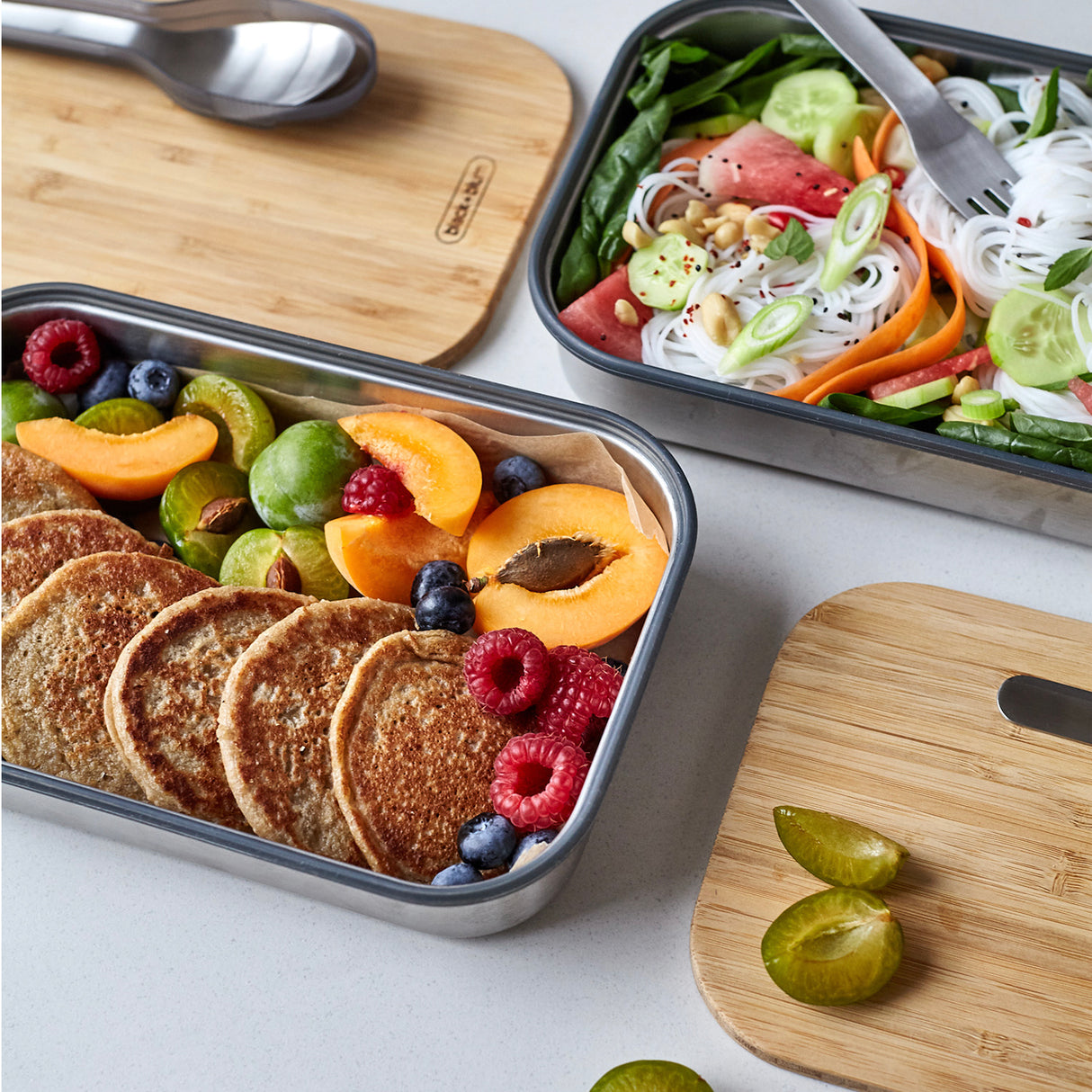 Butterbrotdose aus Edelstahl, 900 ml