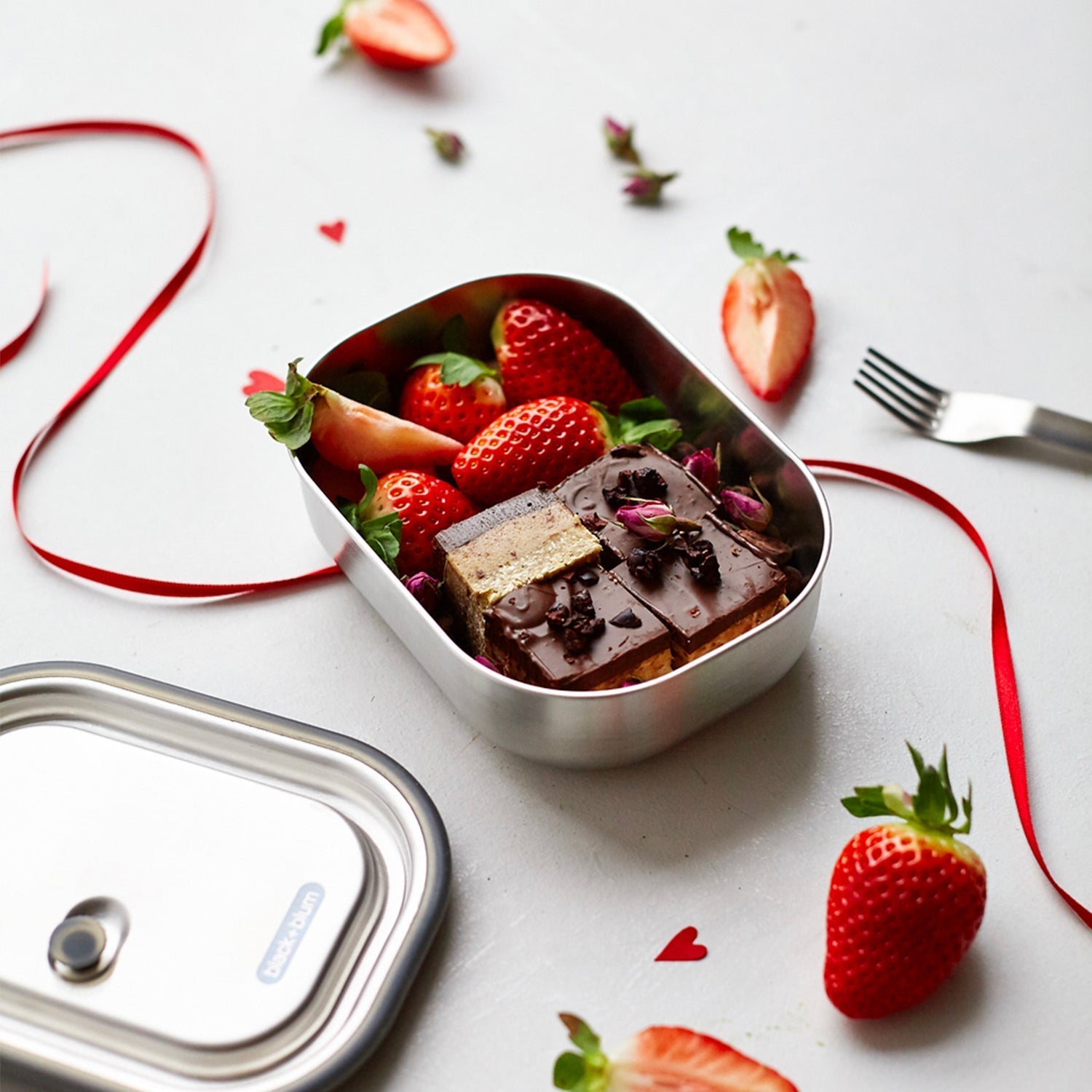 Lunchbox aus Edelstahl, 600 ml