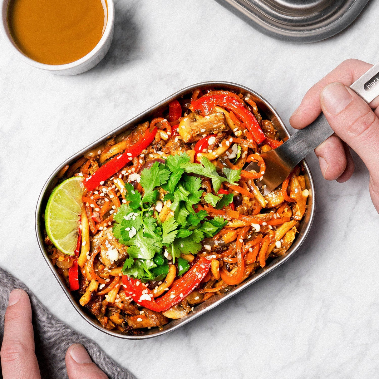 Lunchbox aus Edelstahl, 600 ml