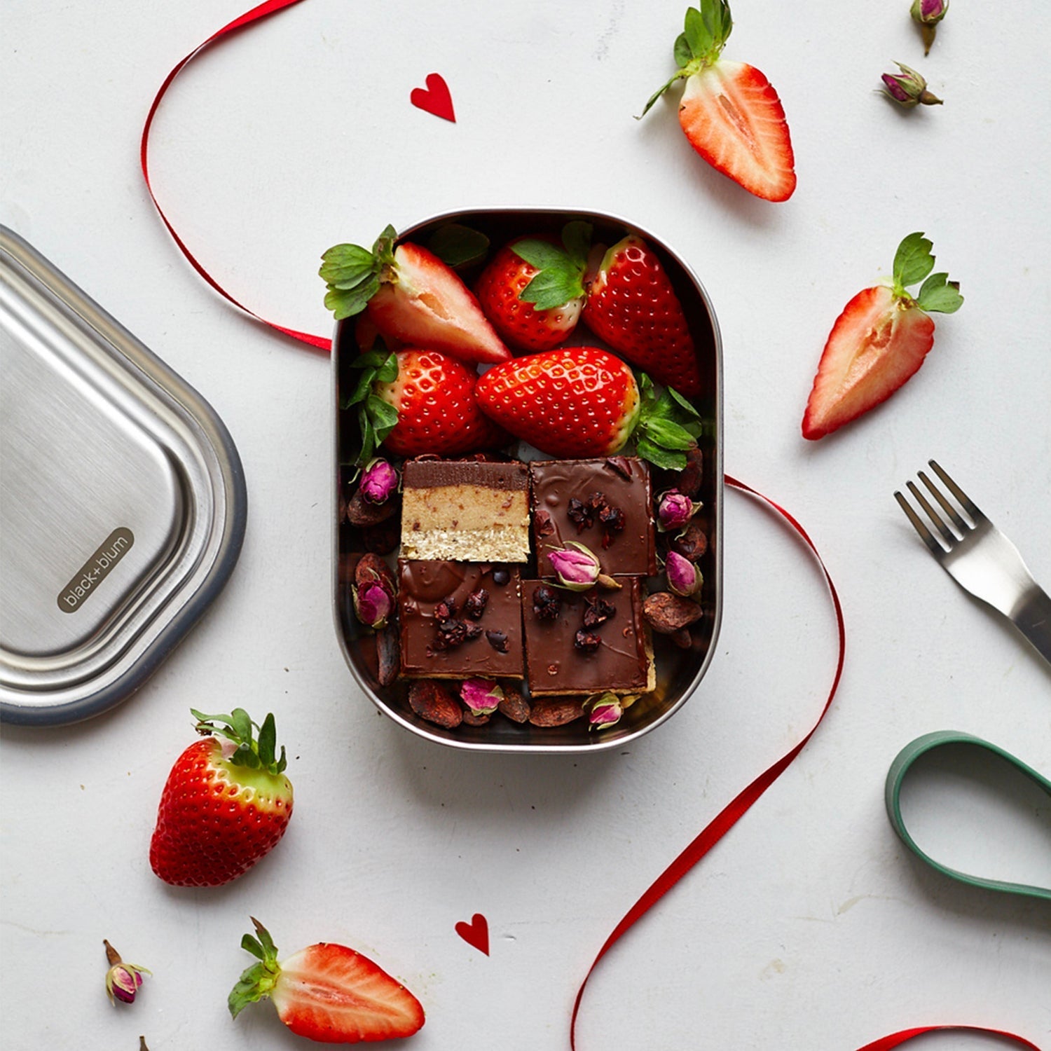 Lunchbox aus Edelstahl, 600 ml