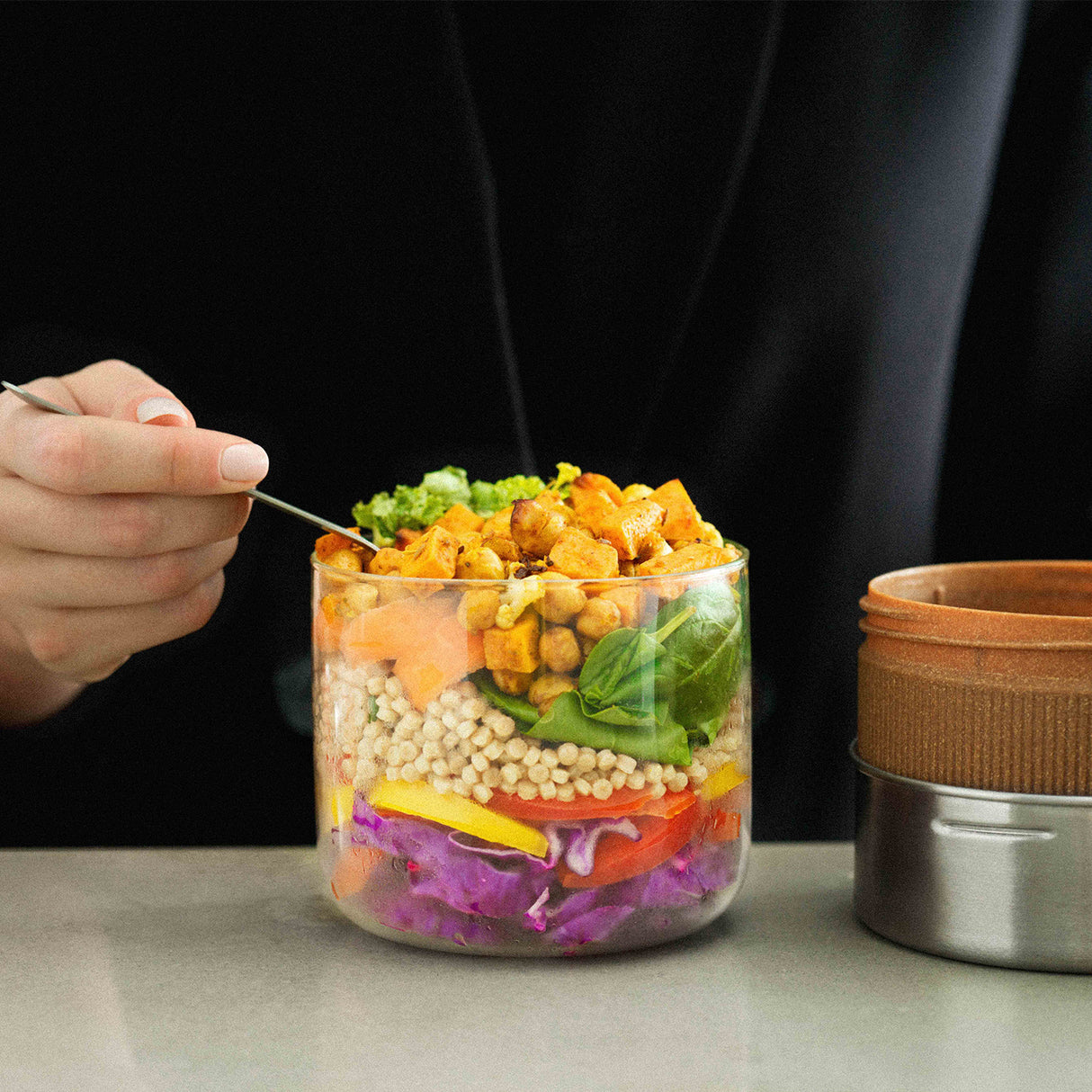 Lunchschale aus Glas, 600 ml